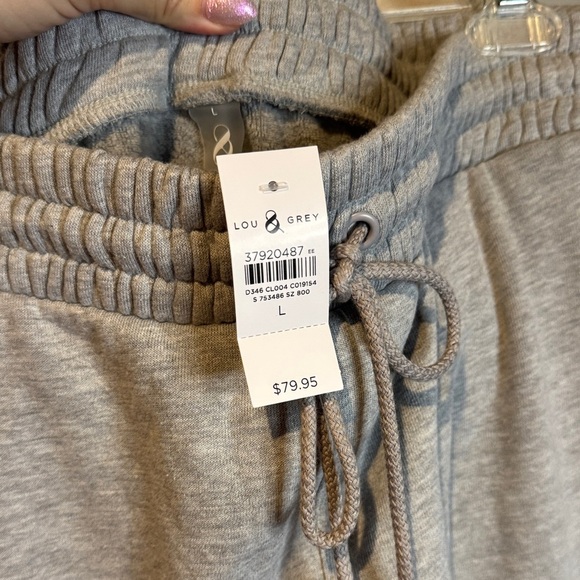 Lou & Grey Light Gray Jogger Pants - Picture 2 of 5